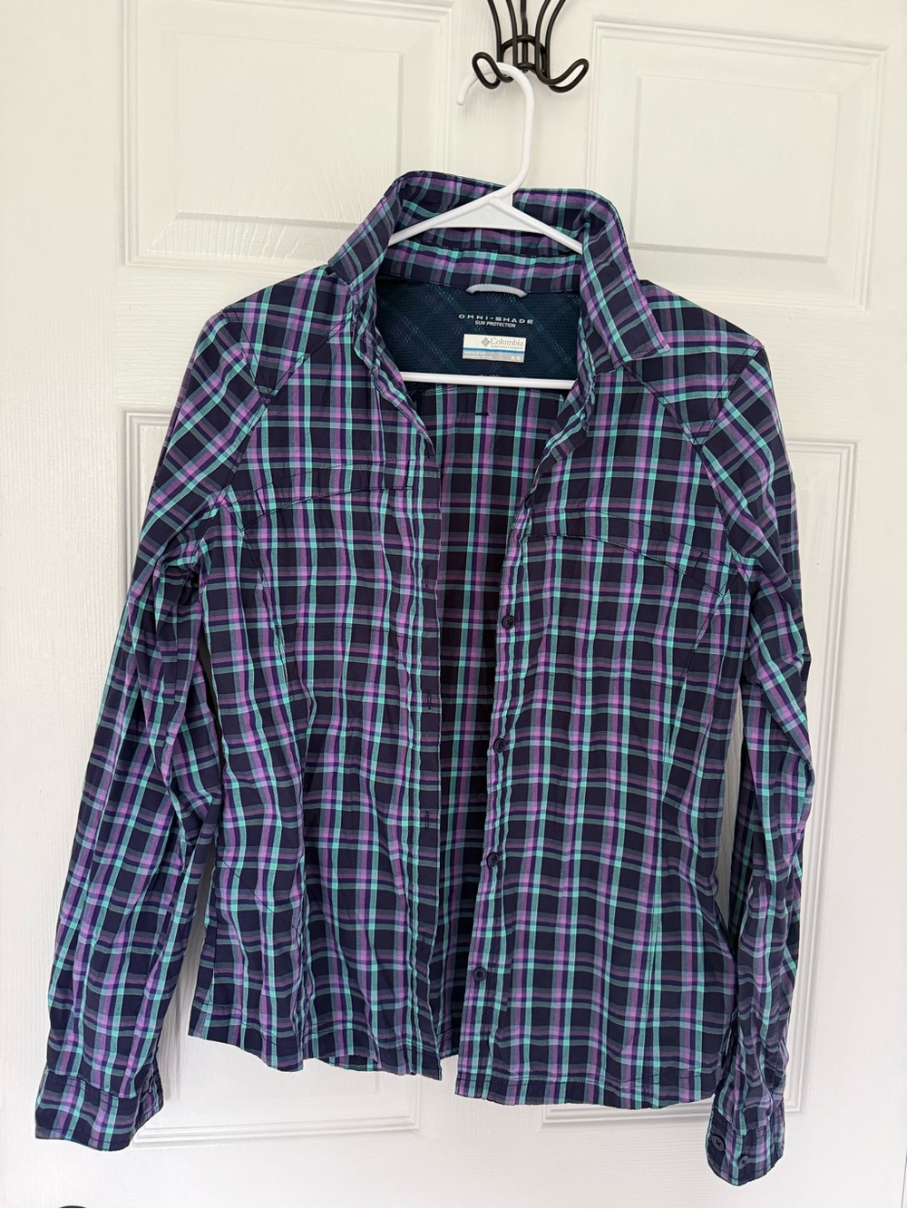 Columbia Women’s Omni-Shade Sun Protection Plaid Button-Down